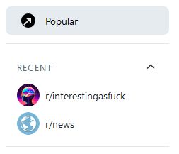 reddit recents