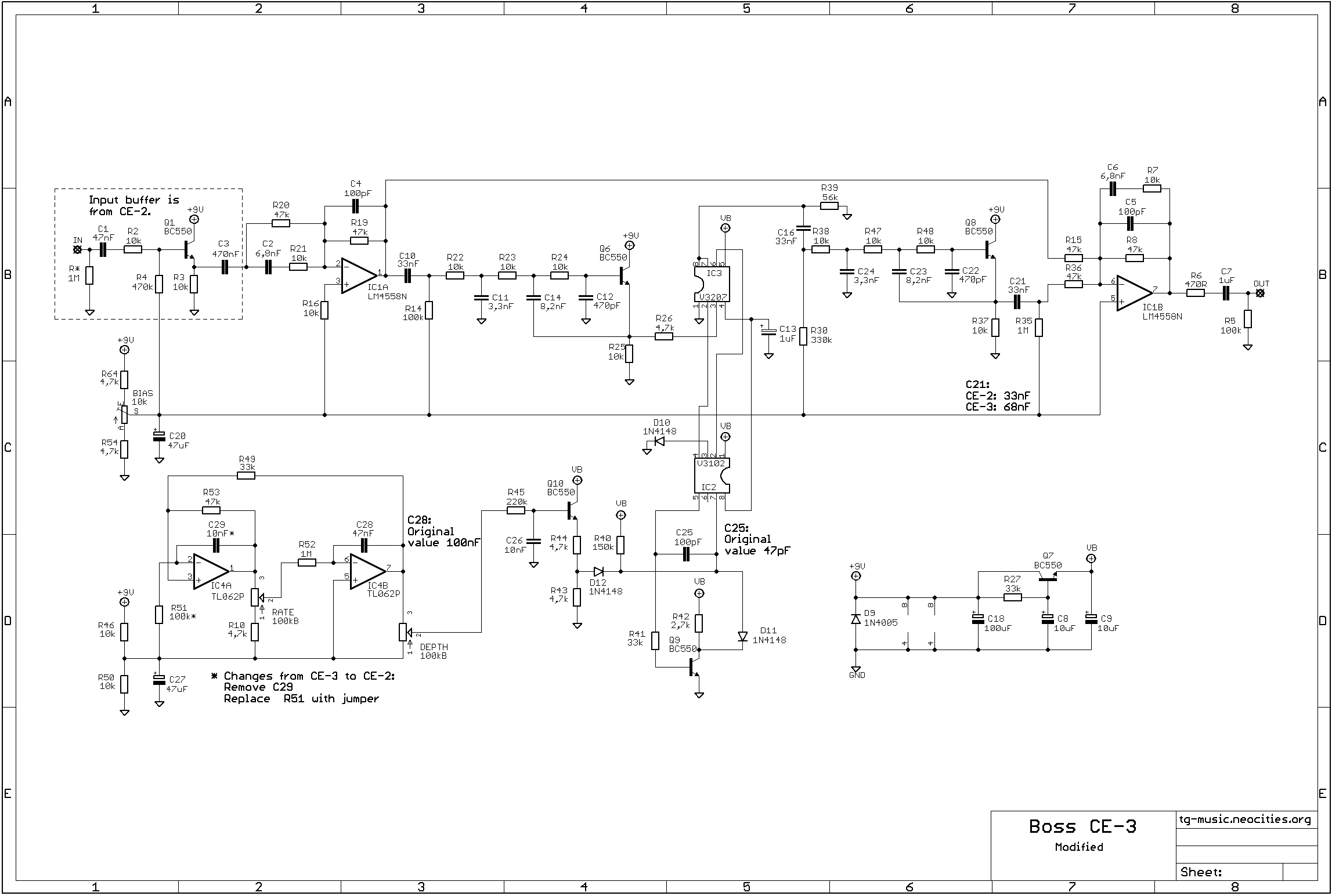 tg-music analog chorus Schematic