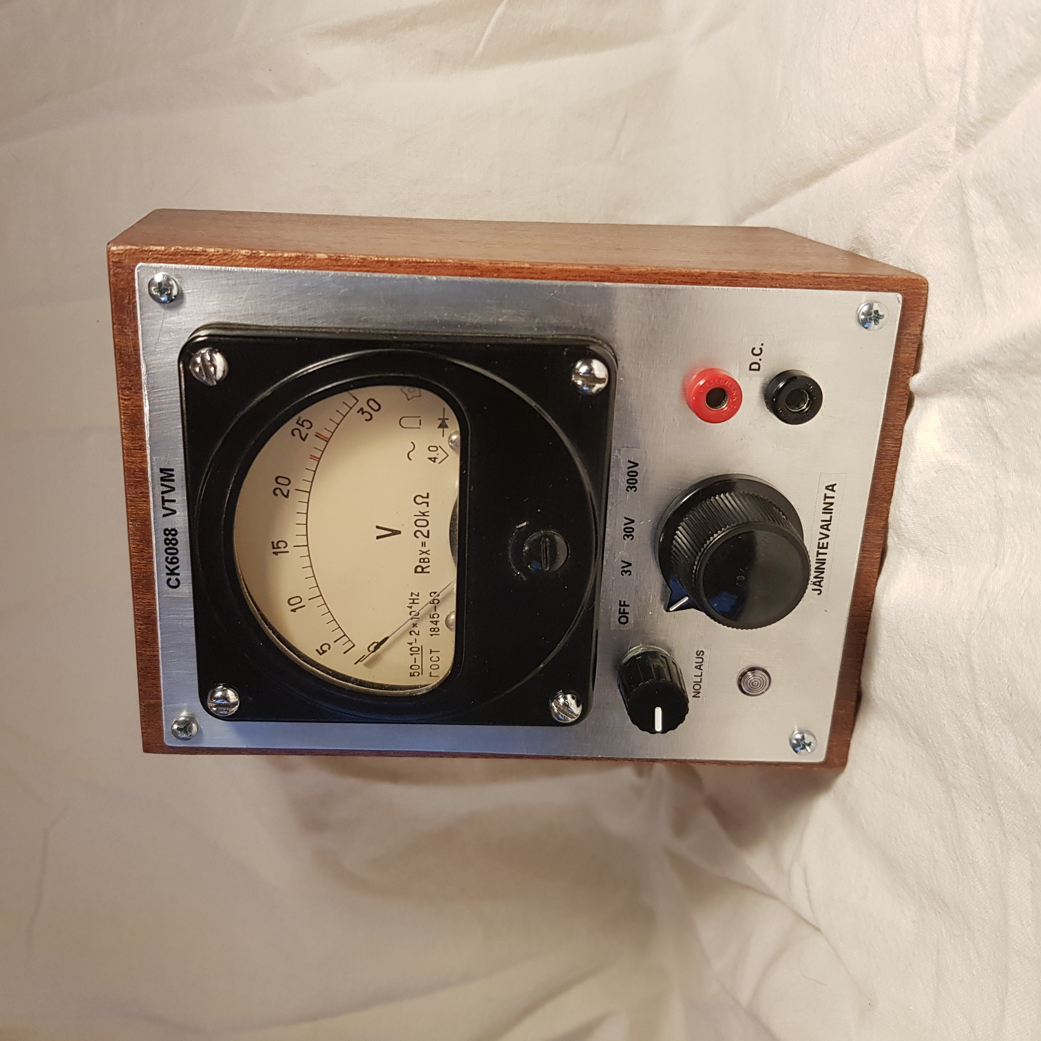home made vintage vacuum tube voltmeter